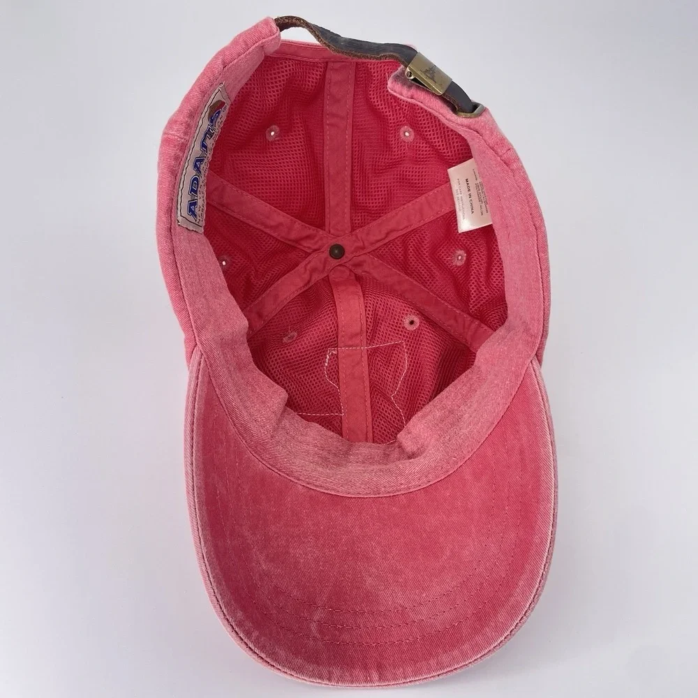 Adams 100% Cotton Pigment Dyed-Cap - LP101- Pink- Louisiana Appliqué-Strap Back